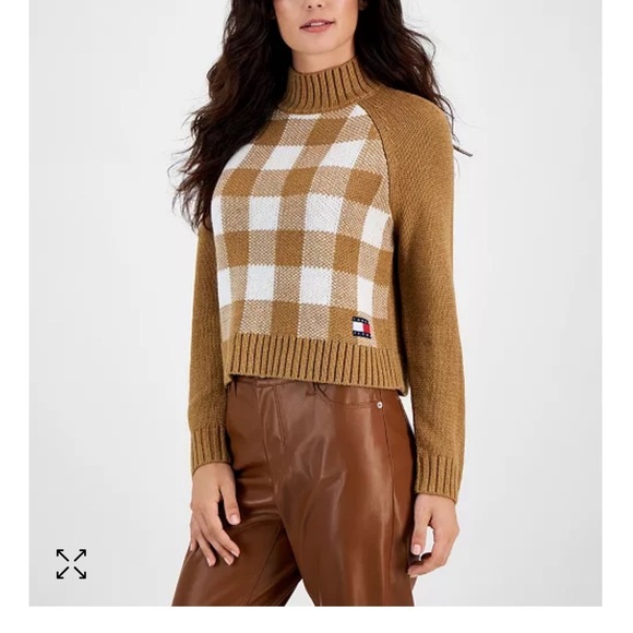 TOMMY HILFIGER
Women's Plaid-Front Mock-Neck Sweater (Sz XL) NWT - Picture 1 of 13